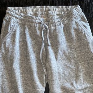 Comfy heathered gray jogger sweat pants